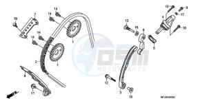 CBR600RRA BR - (BR) drawing CAM CHAIN/TENSIONER