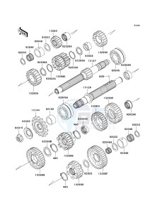 ZX 1200 B [NINJA ZX-12R] (B1-B4) [NINJA ZX-12R] drawing TRANSMISSION