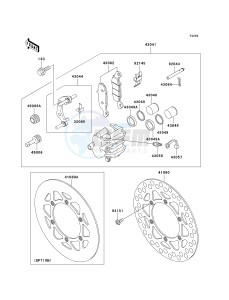 KX 85 A [KX85] (A1-A5) [KX85] drawing FRONT BRAKE-- A1 - A3- -