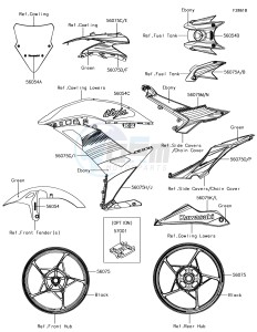 NINJA 650 EX650KHFA XX (EU ME A(FRICA) drawing Decals(Green)(KHFA)