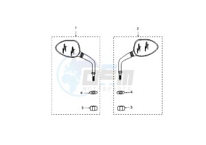 JET FORCE - 50 cc drawing MIRROR