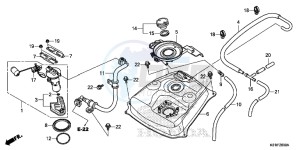 SH125AE SH125A UK - (E) drawing FUEL TANK