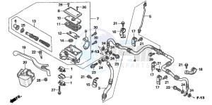 TRX500TM drawing FR. BRAKE MASTER CYLINDER