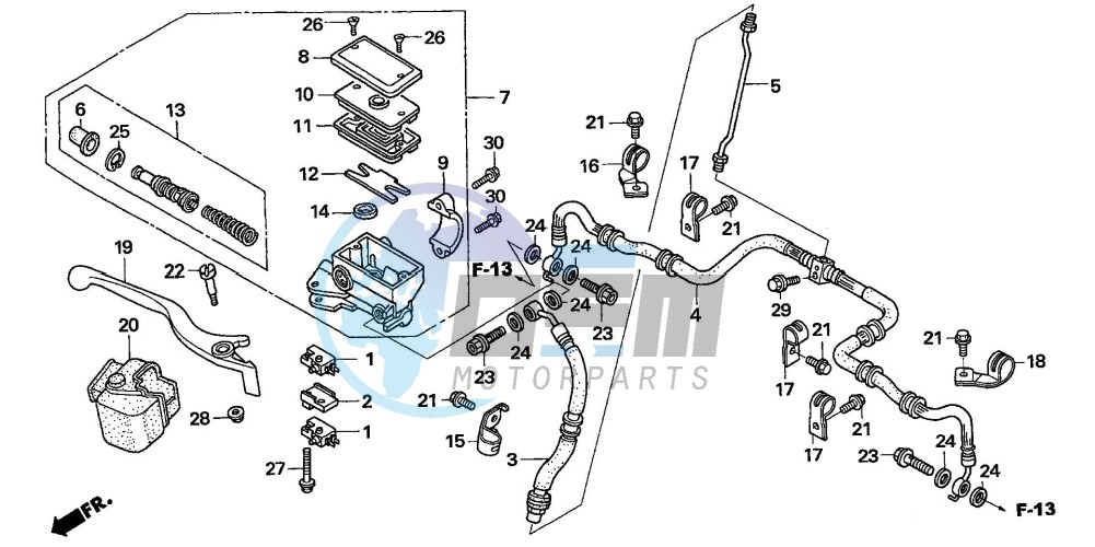 FR. BRAKE MASTER CYLINDER