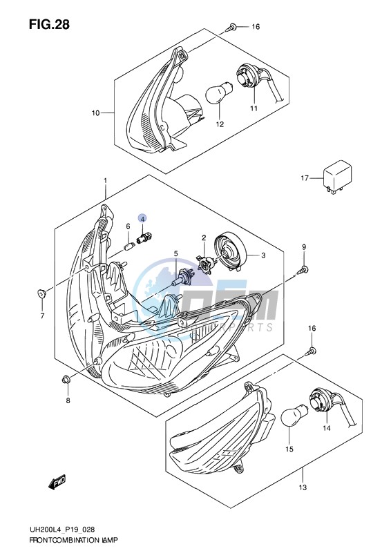 FRONT COMBINATION LAMP