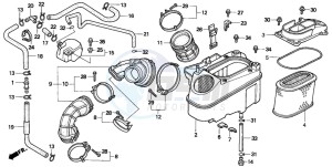 VT1100C drawing AIR CLEANER (VT1100C2-CM/2CM)