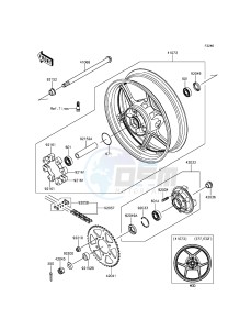 ER-6N ER650EDS XX (EU ME A(FRICA) drawing Rear Hub