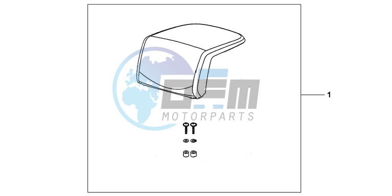 TOP BOX PILLION PAD ( TOP)