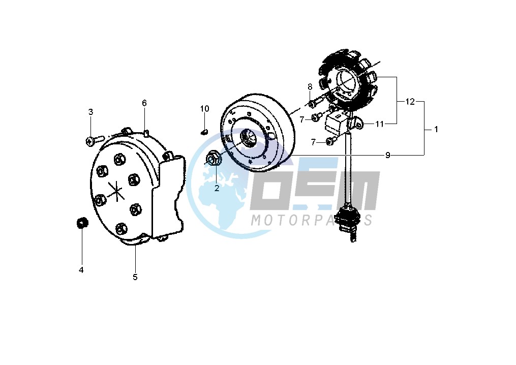 Flywheel magneto