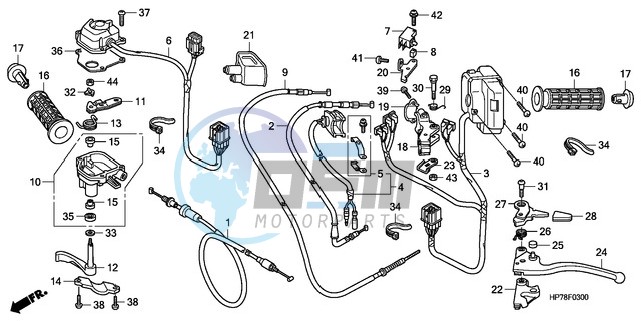 HANDLE LEVER/SWITCH/CABLE