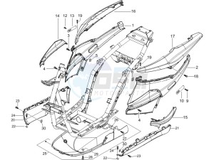 NRG 50 power Pure jet drawing Side cover - Spoiler