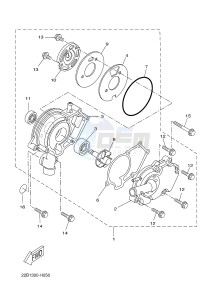 WR125R (22B7 22B7 22B7) drawing WATER PUMP