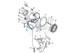 XC CYGNUS R 125 drawing AIR SHROUD , FAN