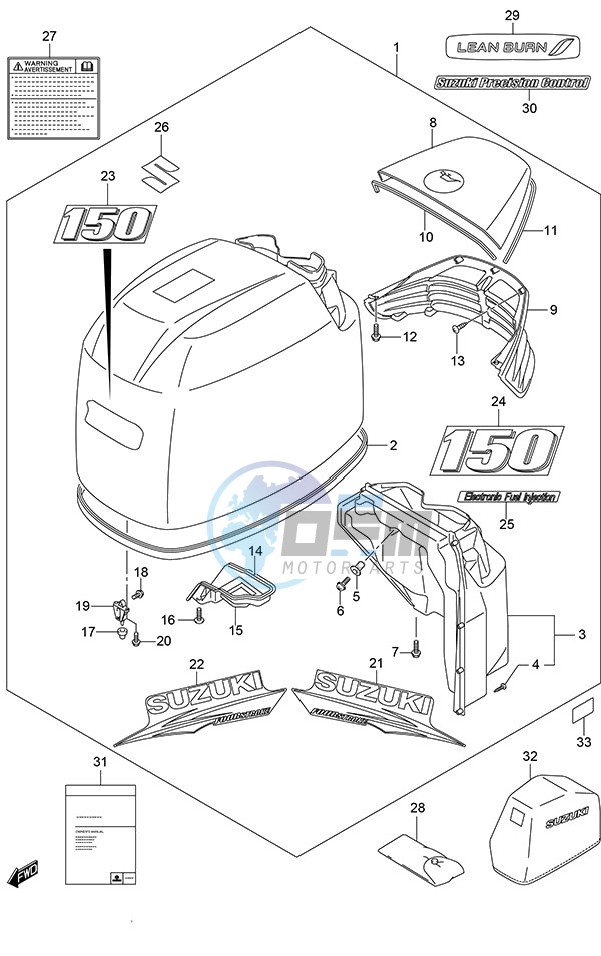 Engine Cover (Black) (Model: TG/ZG)