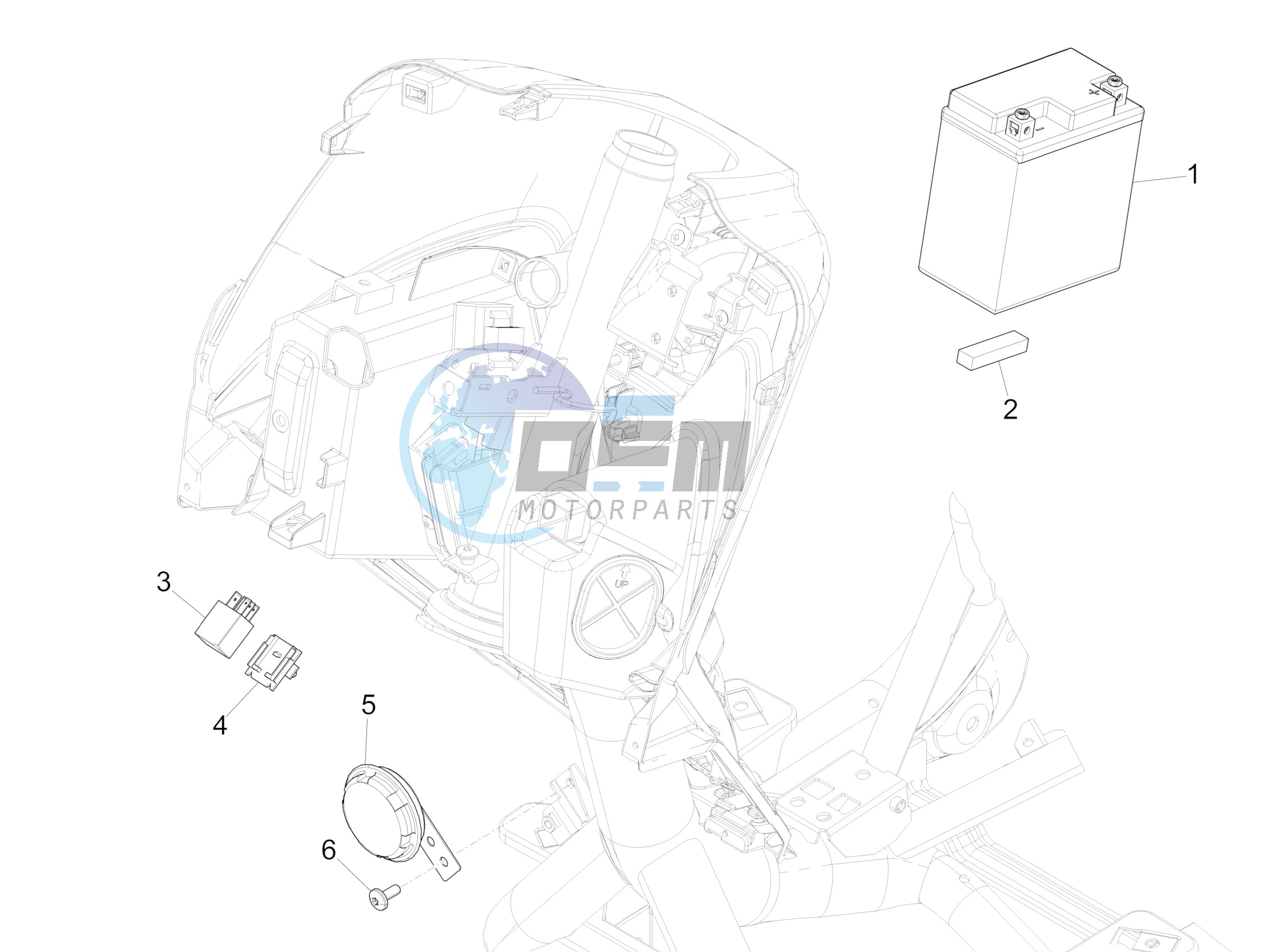 Remote control switches - Battery - Horn