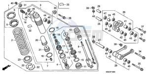 CRF150R9 Europe Direct - (ED / 2ED) drawing REAR CUSHION