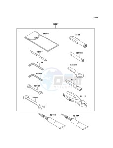 ZZR1400_ABS ZX1400FDF FR GB XX (EU ME A(FRICA) drawing Owner's Tools