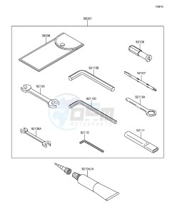 Z1000SX ZX1000LEF FR GB XX (EU ME A(FRICA) drawing Owner's Tools