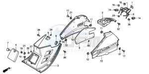 NH80MS drawing CENTER COVER/BODY COVER