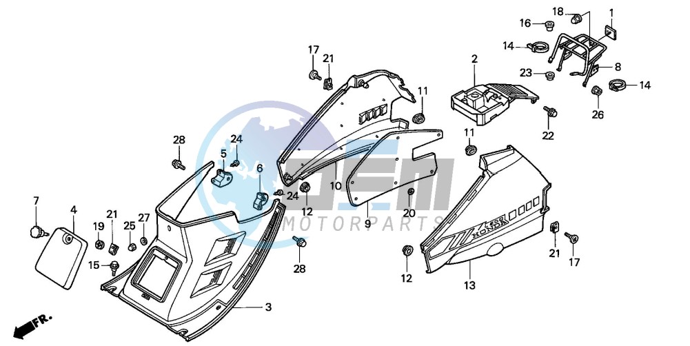 CENTER COVER/BODY COVER