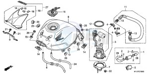 CBR250RD CBR250R 2E - (2E) drawing FUEL TANK