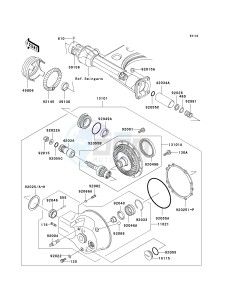 VN 1500 J [VULCAN 1500 DRIFTER] (J1-J2) [VULCAN 1500 DRIFTER] drawing DRIVE SHAFT_FINAL GEAR