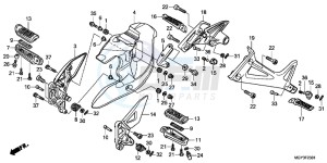 VFR800XD CrossRunner - VFR800X UK - (E) drawing STEP (VFR800XD)