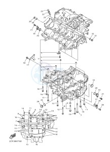 YZF-R1M 998 R4 (2KSE) drawing CRANKCASE