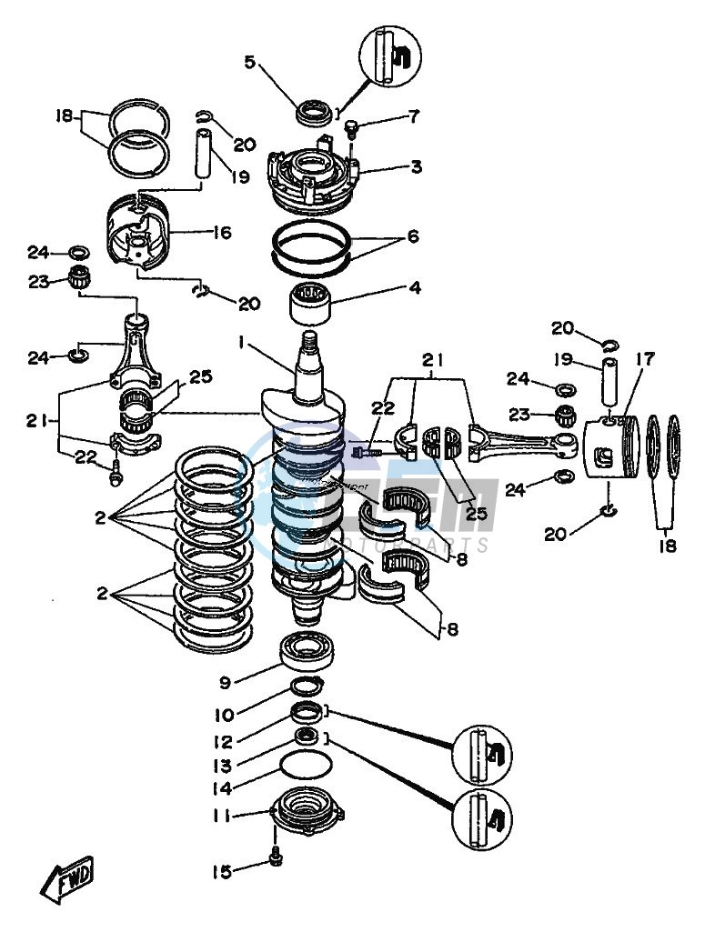 CRANKSHAFT--PISTON