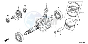 TRX420FPEC drawing CRANK SHAFT/PISTON