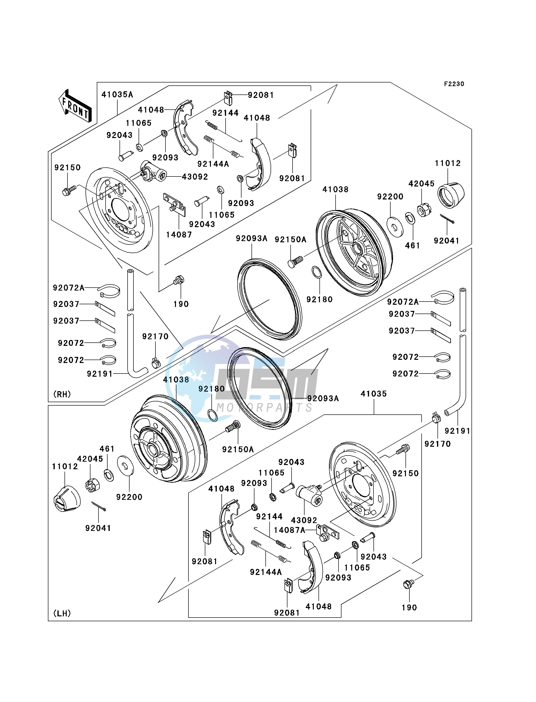 FRONT HUBS_BRAKES-- K6F- -