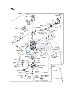 RM-Z250 (E28) drawing CARBURETOR