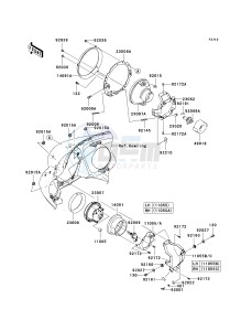 VN 1700 B [VULCAN 1700 VOYAGER ABS] (9FA) B9F drawing HEADLIGHT-- S- -