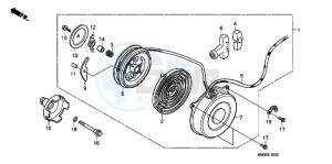 TRX250TMB drawing RECOIL STARTER