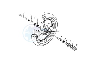 YZF R THUNDER CAT 600 drawing FRONT WHEEL