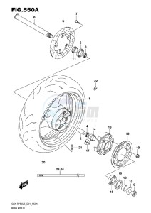 GSX-R750 drawing REAR WHEEL L5