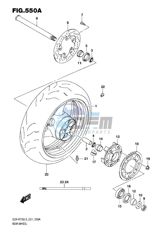 REAR WHEEL L5