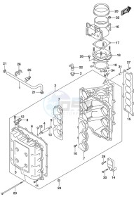 DF 300AP drawing Throttle Body