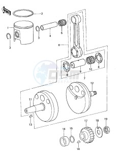 KX 125 A (A4-A5) drawing CRANKSHAFT_PISTON