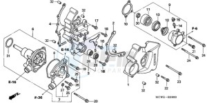 VFR800A9 Ireland - (EK / ABS MME) drawing WATER PUMP