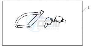 CBR600RRD CBR600RR UK - (E) drawing U LOCK