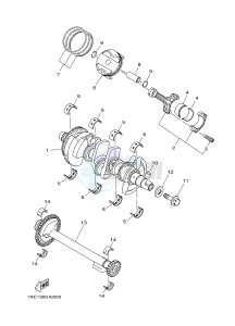 MTM850 MTM-850 XSR900 (B90A) drawing CRANKSHAFT & PISTON