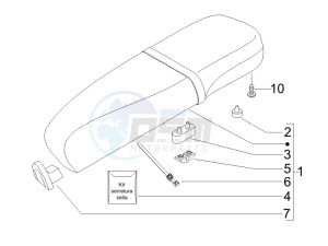 LX 50 4T USA drawing Saddle - Tool roll