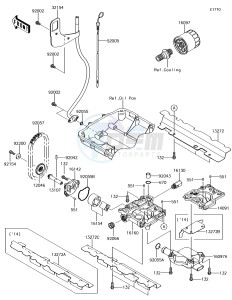 JET SKI ULTRA 310X JT1500LGF EU drawing Oil Pump