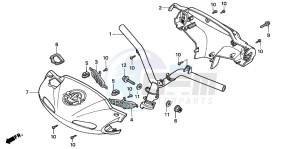 SFX50 drawing STEERING HANDLE/ HANDLE COVER