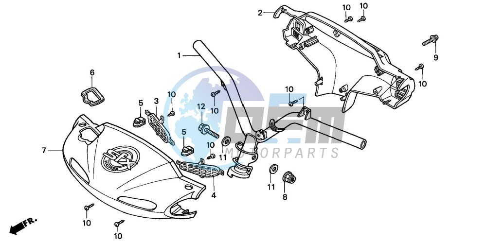 STEERING HANDLE/ HANDLE COVER