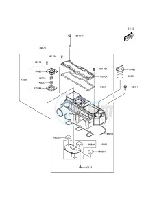 MULE PRO-DX KAF1000EGF EU drawing Cylinder Head Cover