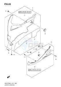 GSX-R750 drawing UNDER COWLING L4