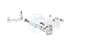 SENDA R DRD X-TREME - 50 CC 2T EURO2 drawing GEAR CHANGE MECHANISM