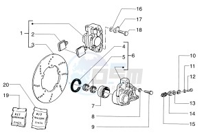 Skipper 125-150cc drawing Brake caliper